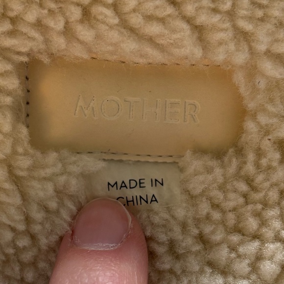 Mother Denim Faux-Suede Shearling-Like Lined Jacket – Size M - Picture 6 of 12